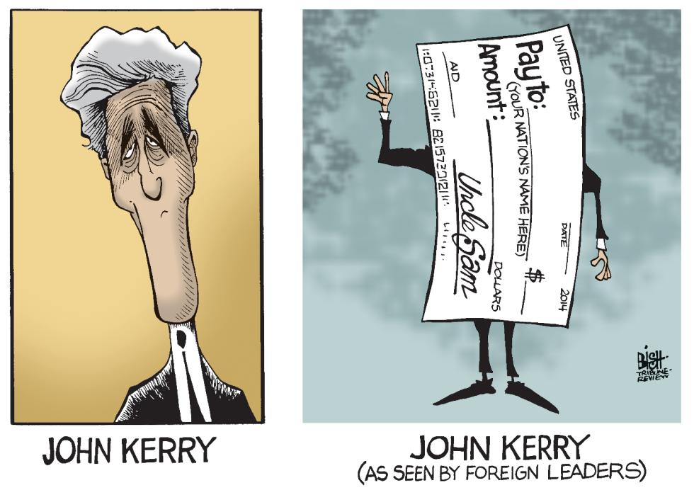 HAPPY TO SEE YOU, MR KERRY, COLOR