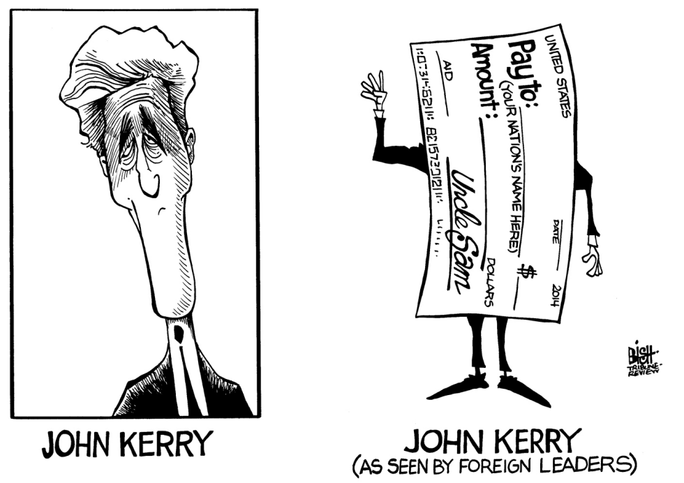 HAPPY TO SEE YOU, MR KERRY, B/W