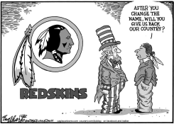 WASHINGTON REDSKINS by Bob Englehart