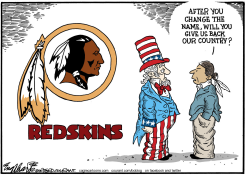 WASHINGTON REDSKINS by Bob Englehart