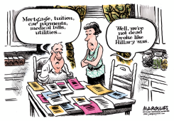 HILLARY DEAD BROKE  by Jimmy Margulies