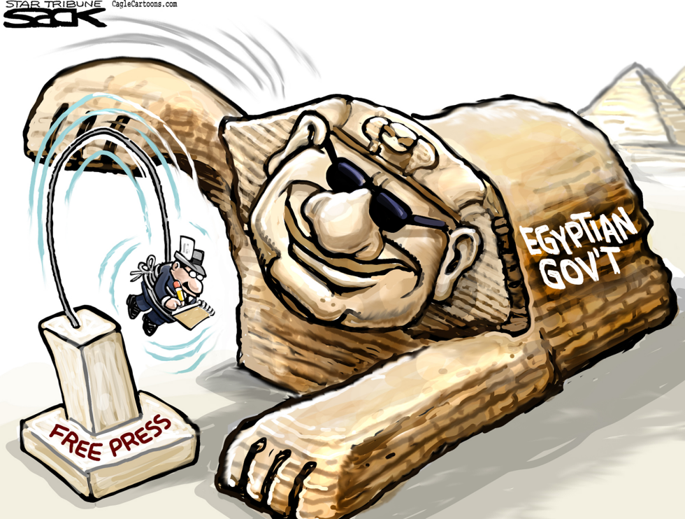  EGYPTIAN JOURNALISTS by Steve Sack