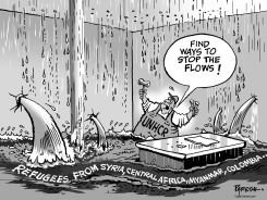 GLOBAL REFUGEE FLOW by Paresh Nath