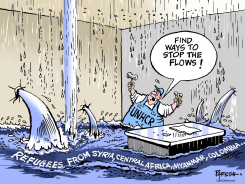 GLOBAL REFUGEE FLOW by Paresh Nath