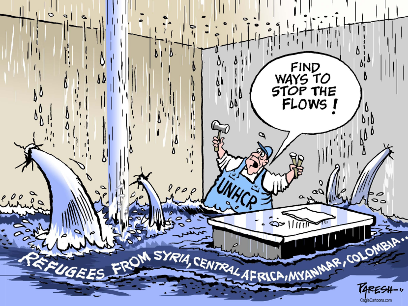 Global Refugee flow COLOR