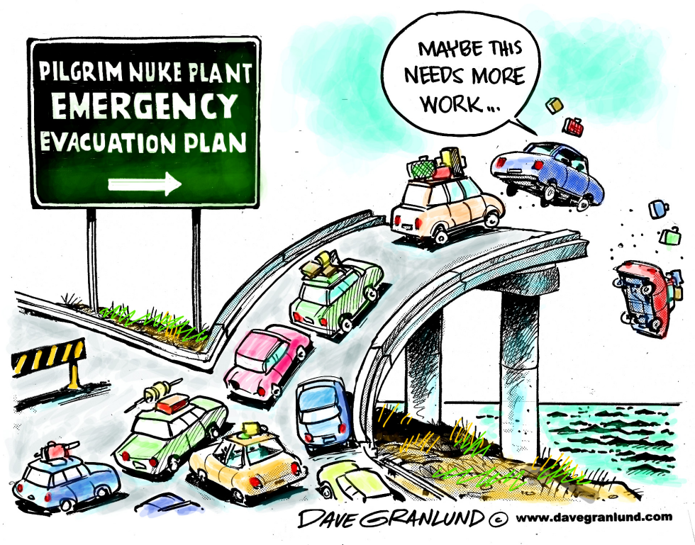  PILGRIM NUKE PLANT EVAC PLAN by Dave Granlund