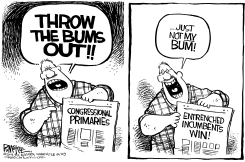 THROW THE BUMS OUT by Rick McKee