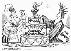 JULY 4TH BIRTHDAY by Dave Granlund