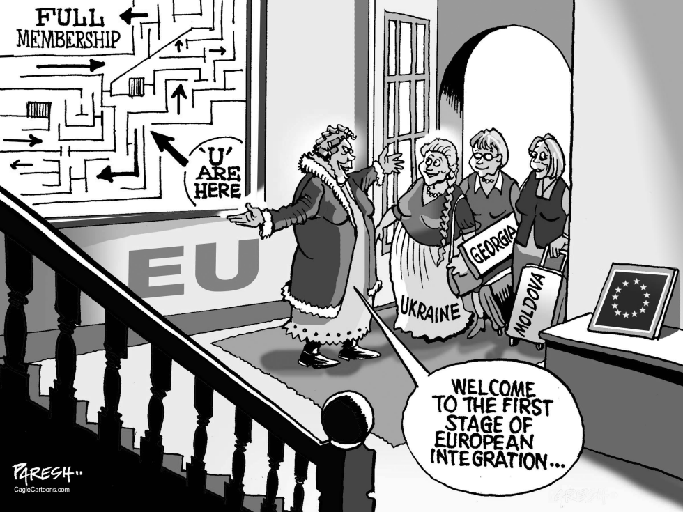 Ukraine, Georgia, Moldova in EU