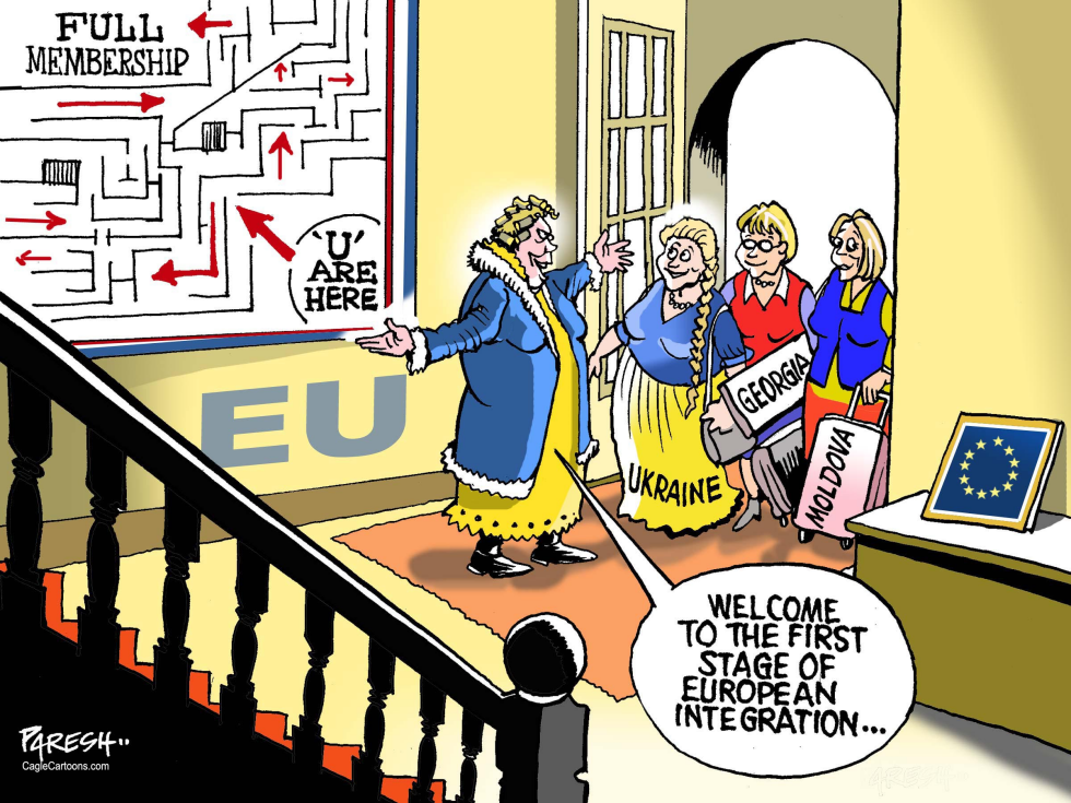 Ukraine, Georgia, Moldova in EU COLOR