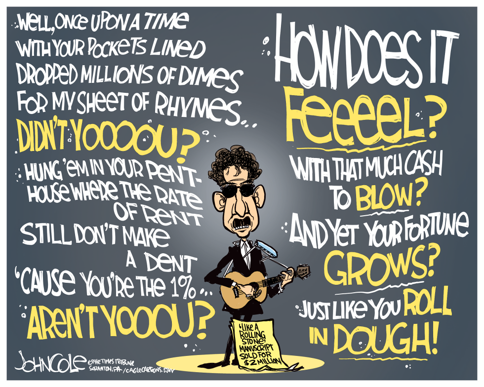 Dylan lyrics sold COLOR