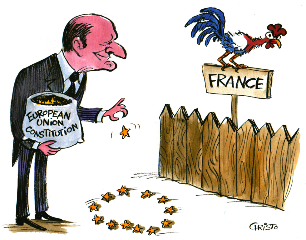 Mr. Chirac and the Rooster COLOR