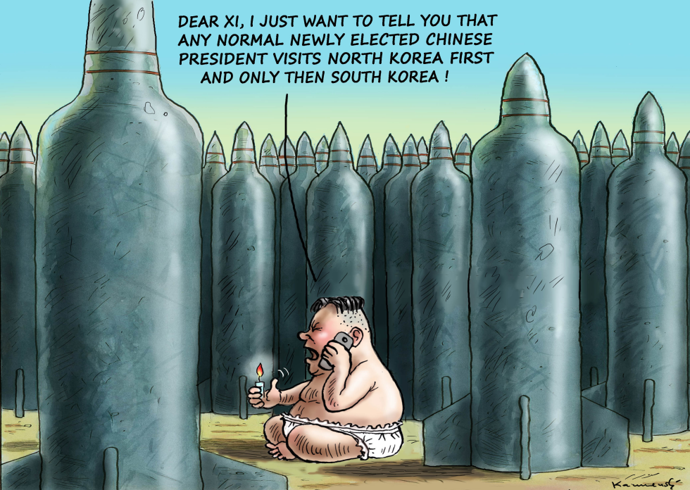 Angry Kim Jong Un