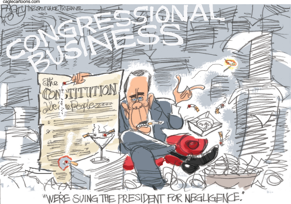  BOEHNER'S BURNING ISSUE by Pat Bagley