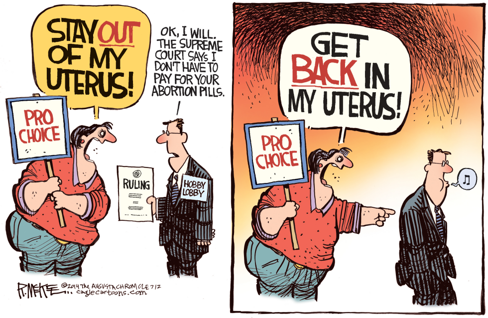  HOBBY LOBBY RULING by Rick McKee