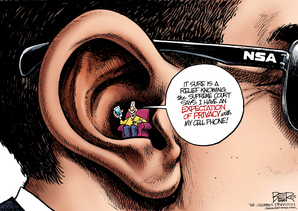  CELL PHONE PRIVACY by Nate Beeler