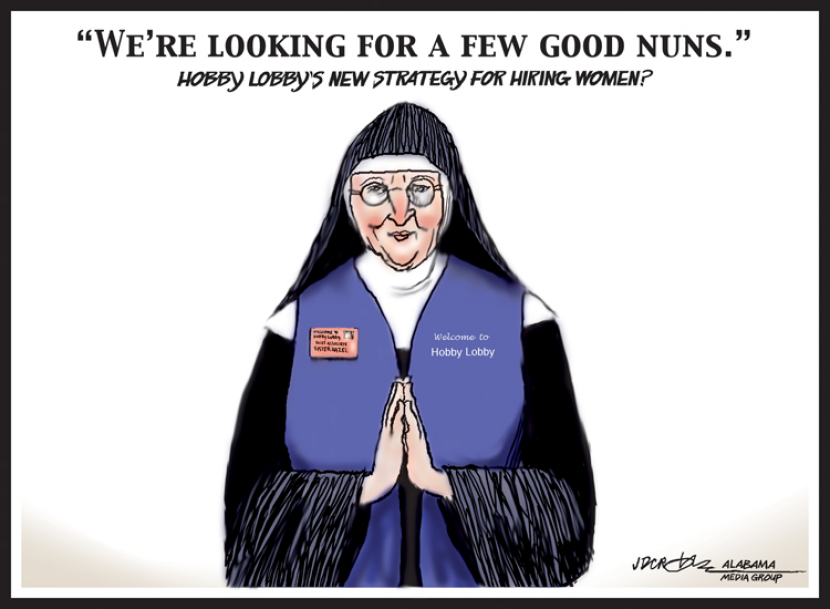Hobby Lobby Looking for a few good nuns