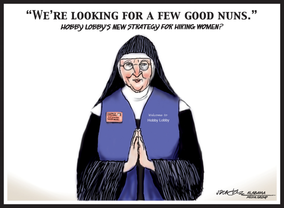Hobby Lobby Looking for a few good nuns