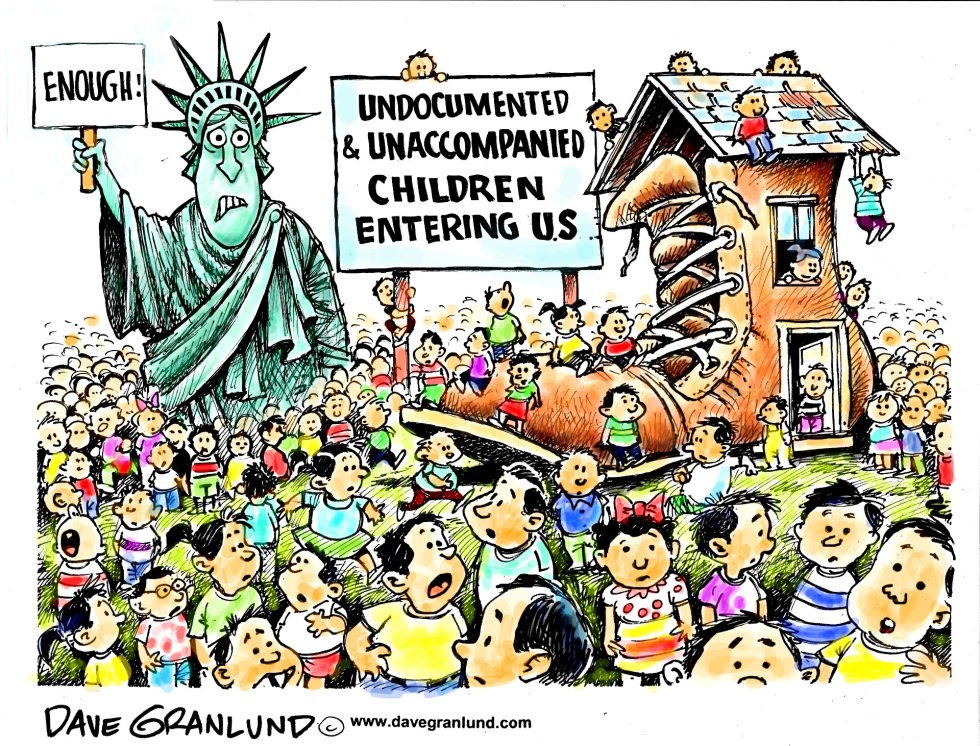 Kids crossing US border