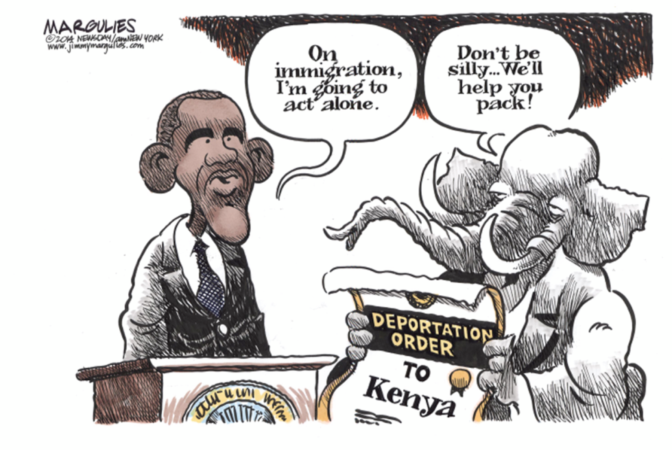 Obama and immigration color