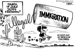 ILLEGAL FOURTH by Rick McKee