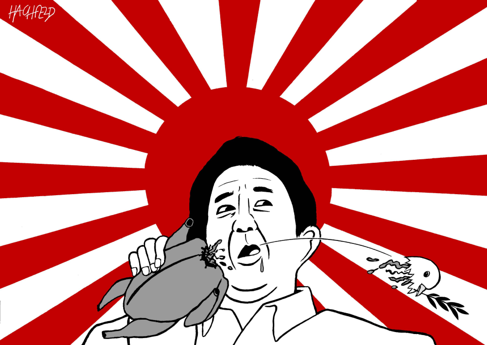 Abe changes the constitution