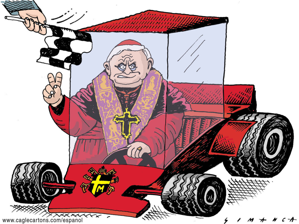 Popemobile Formula 1 /COLOR