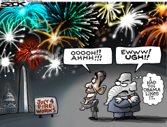 JULY 4 OBAMA  by Steve Sack