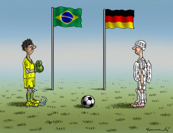 BRAZIL VS GERMANY by Marian Kamensky