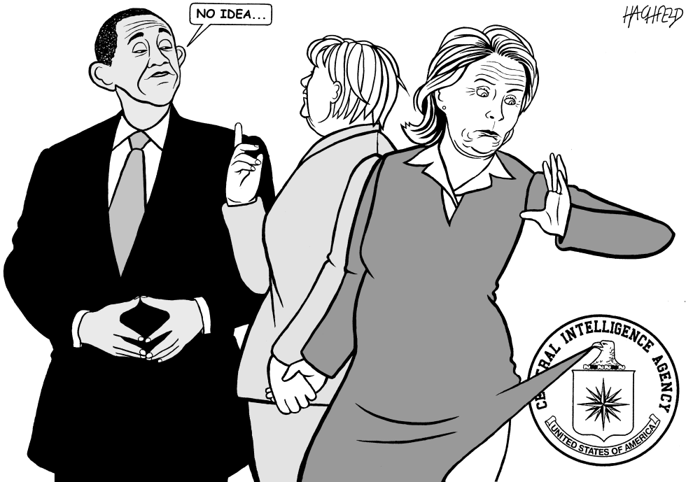 Obama, Merkel, von der Leyen, CIA