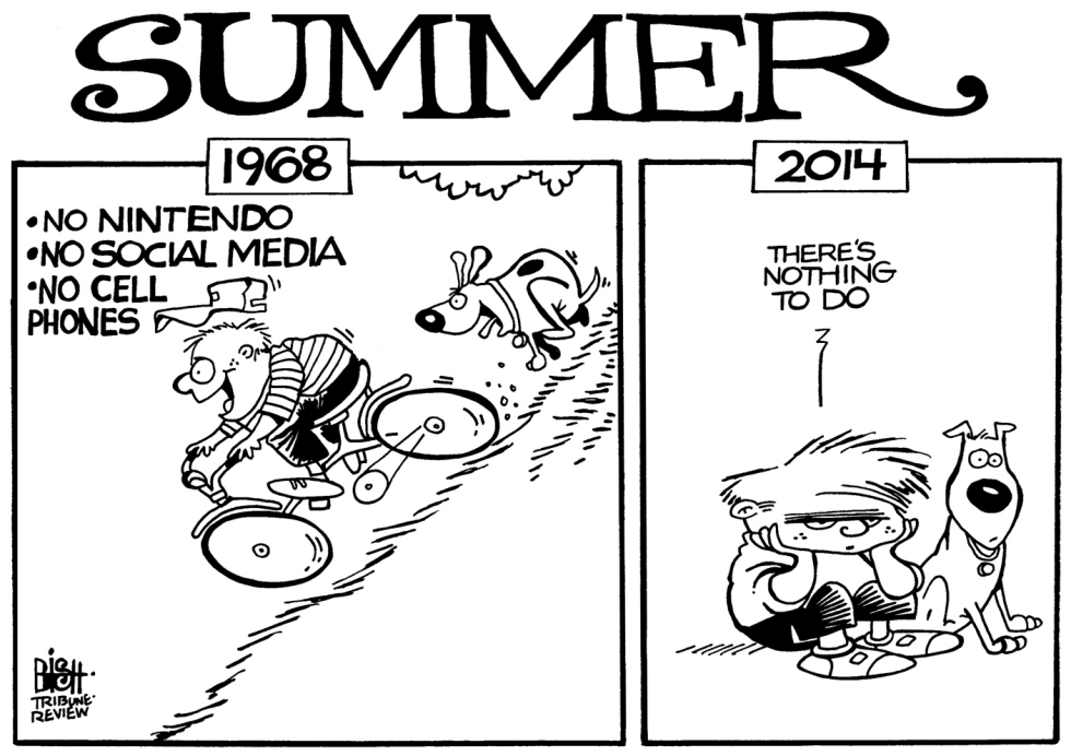 KIDS AND SUMMER, B/W