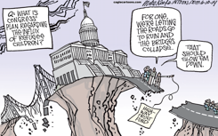 HIGHWAYS AND IMMIGRANTS  by Mike Keefe