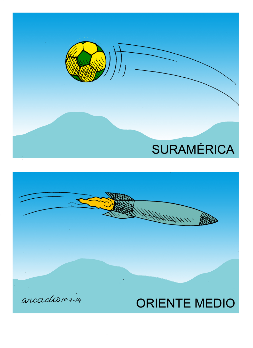  DOS PERSPECTIVAS DEL MUNDO by Arcadio Esquivel