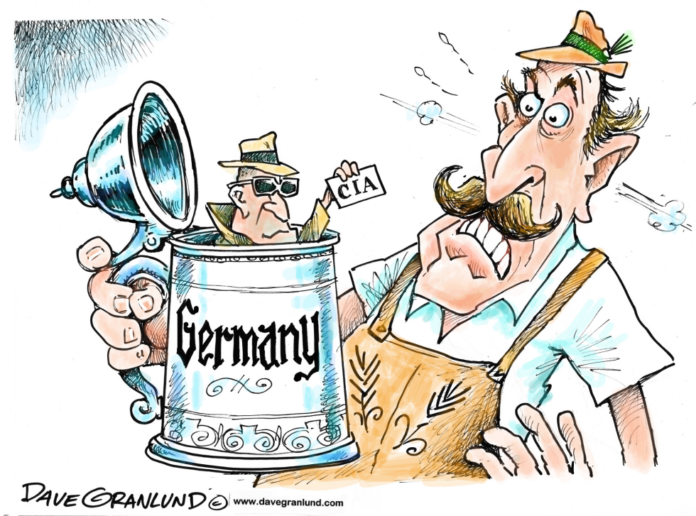  CIA SPYING ON GERMANY by Dave Granlund