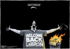 RETURN OF THE KING JAMES  by Nate Beeler