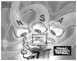 PANDORA'S TERMINAL BW by John Cole