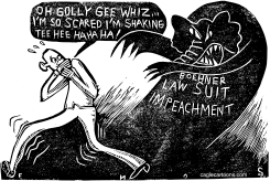 SCARED OBAMA by Randall Enos