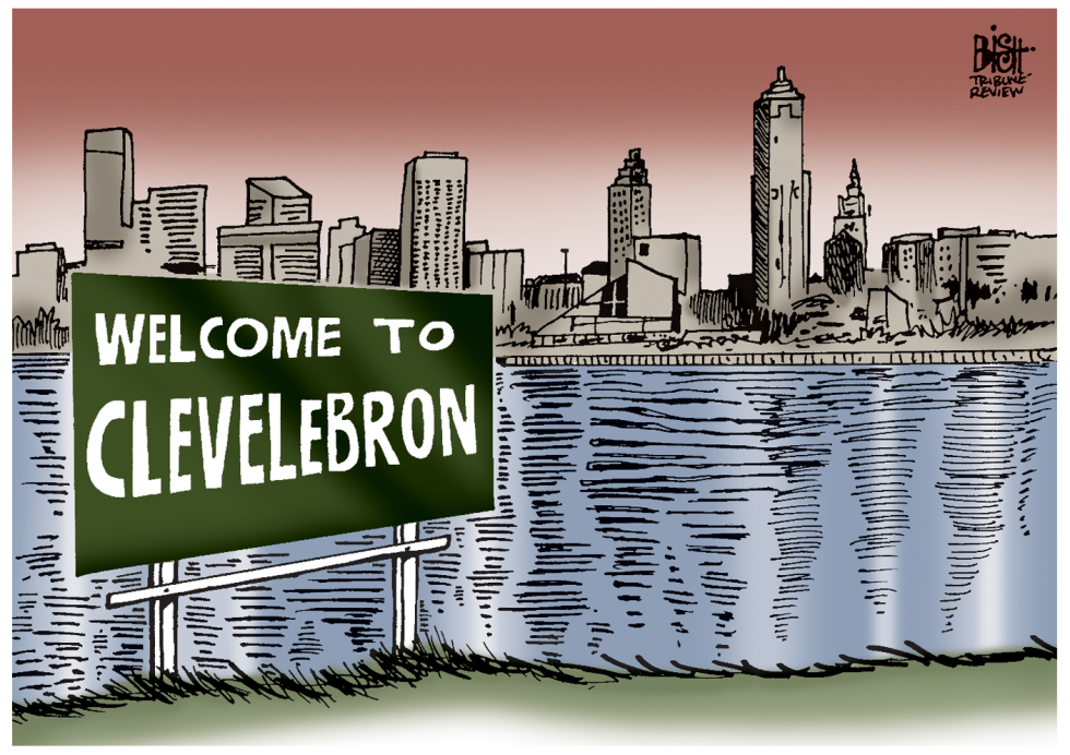 CLEVELAND AND LEBRON, COLOR