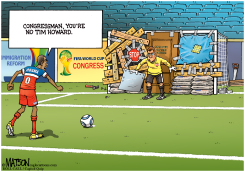 HOUSE SPEAKER JOHN BOEHNER IN GOAL by R.J. Matson