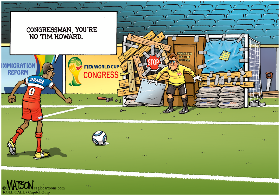House Speaker John Boehner in Goal-COLOR