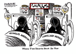 TOBACCO MERGER  by Jimmy Margulies