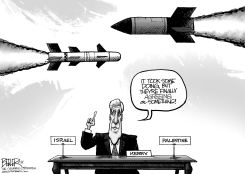 MIDDLE EAST ROCKETS by Nate Beeler