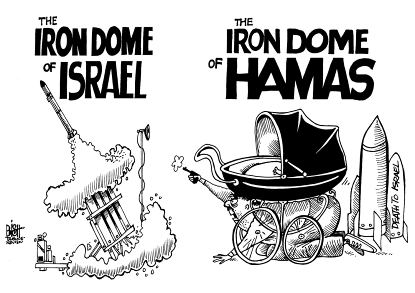 HAMAS HUMAN SHIELDS, B/W