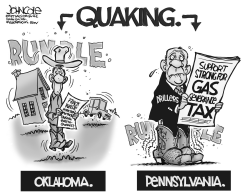 LOCAL PA  GAS-RELATED QUAKES BW by John Cole