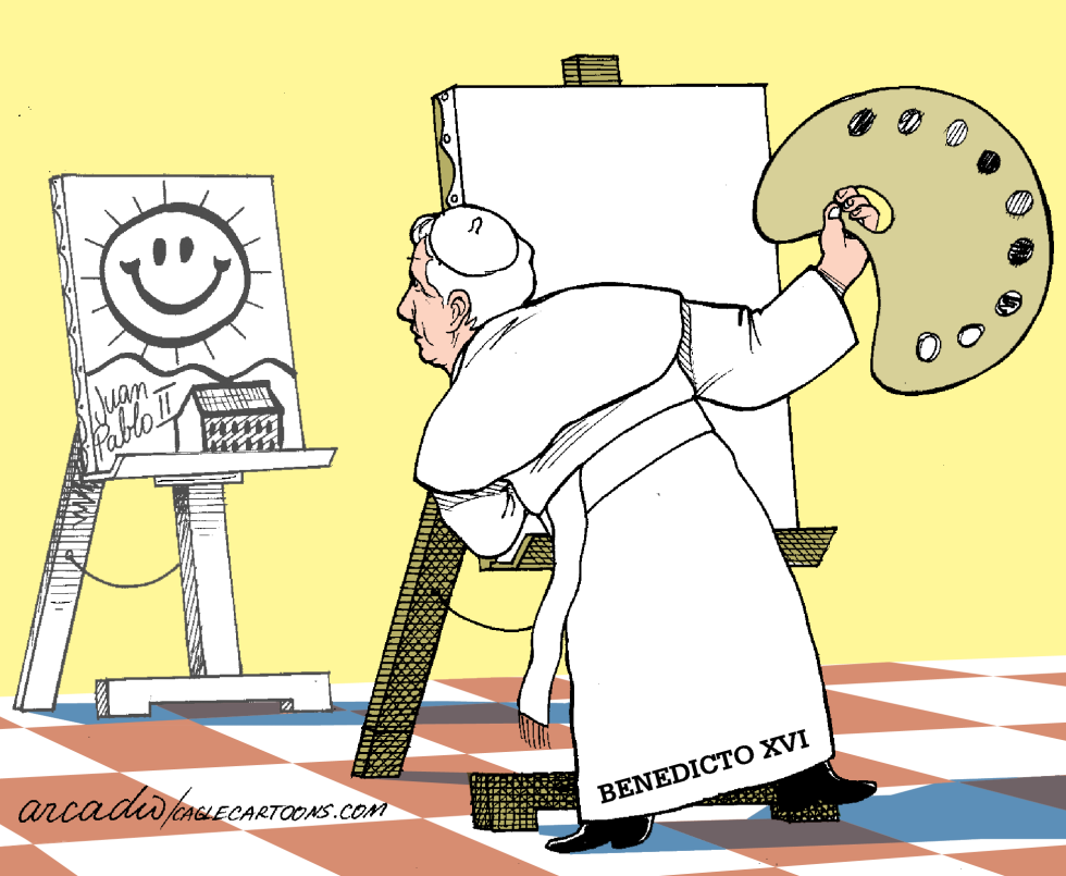 Benedicto boceta su obra