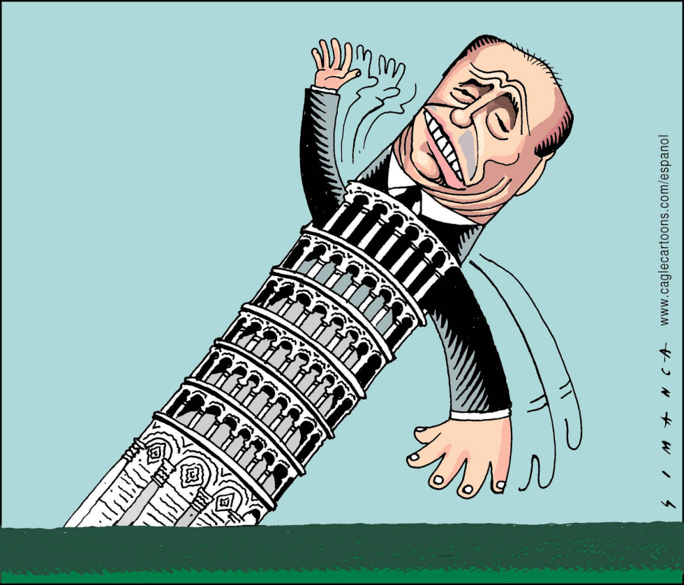 Leaning tower of Berlusconi COLOR