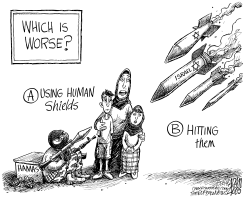 ISRAELI- PALESTINIAN CONFLICT by Adam Zyglis