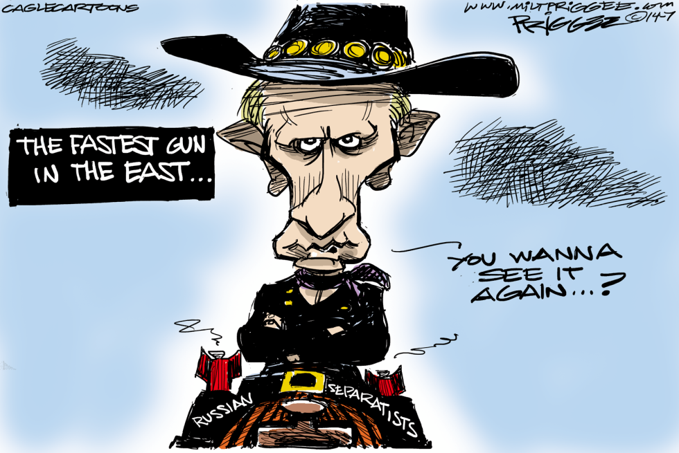  PUTIN MISSILE SLINGER by Milt Priggee