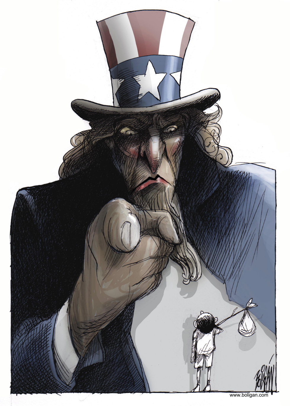 Uncle Sam - Send Immigrants Back