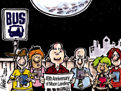 MOON LANDING by Steve Nease